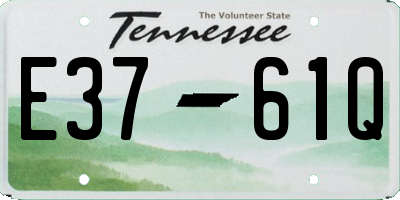 TN license plate E3761Q