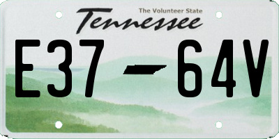 TN license plate E3764V