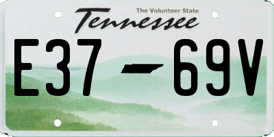 TN license plate E3769V