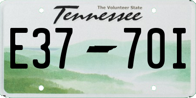 TN license plate E3770I