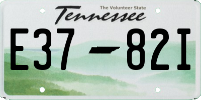 TN license plate E3782I