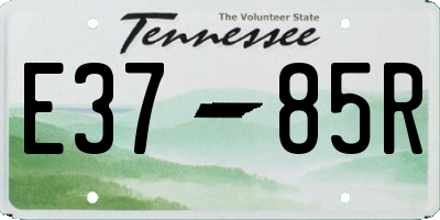 TN license plate E3785R