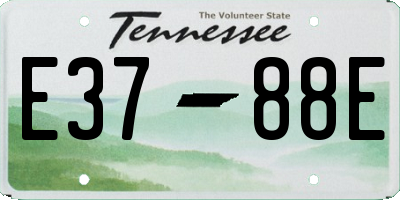 TN license plate E3788E