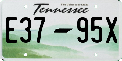 TN license plate E3795X