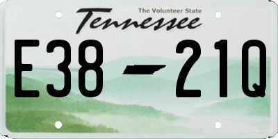 TN license plate E3821Q