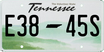 TN license plate E3845S