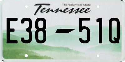 TN license plate E3851Q