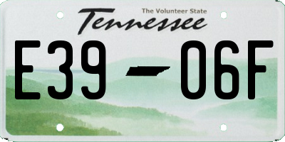 TN license plate E3906F