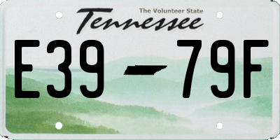 TN license plate E3979F