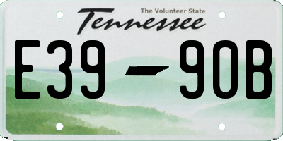 TN license plate E3990B