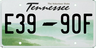 TN license plate E3990F
