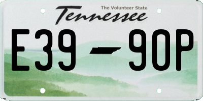 TN license plate E3990P