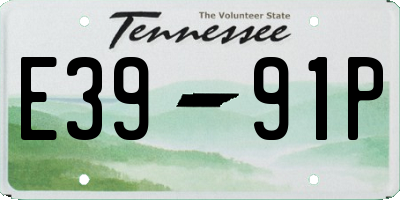 TN license plate E3991P