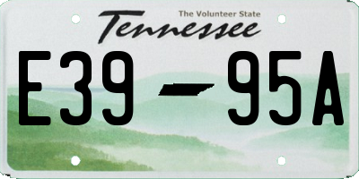 TN license plate E3995A