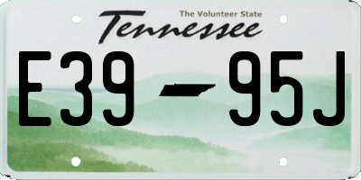 TN license plate E3995J