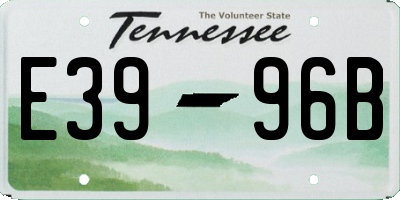 TN license plate E3996B