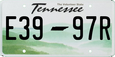TN license plate E3997R