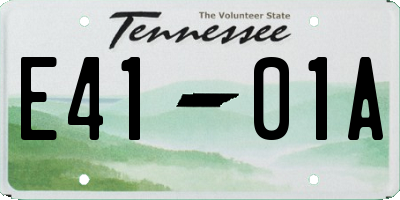 TN license plate E4101A
