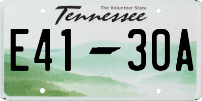 TN license plate E4130A