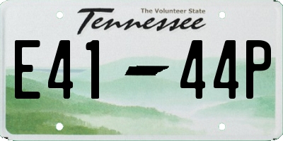 TN license plate E4144P