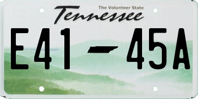 TN license plate E4145A