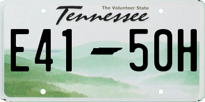 TN license plate E4150H
