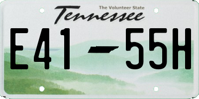 TN license plate E4155H