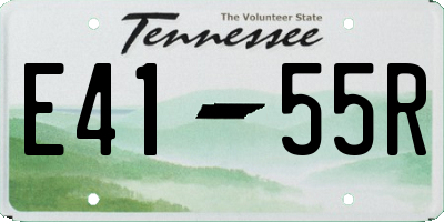 TN license plate E4155R