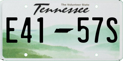 TN license plate E4157S