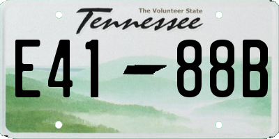 TN license plate E4188B