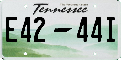 TN license plate E4244I