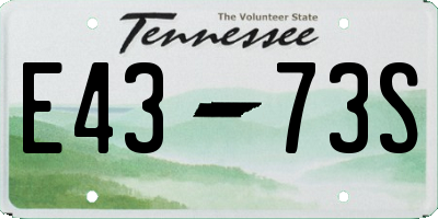 TN license plate E4373S