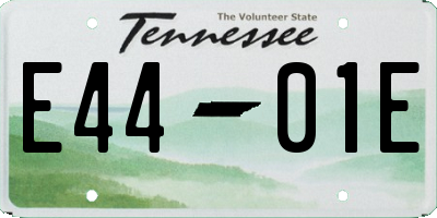 TN license plate E4401E