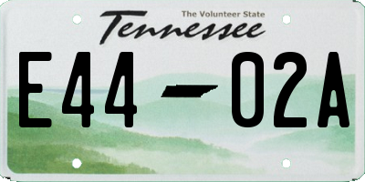 TN license plate E4402A