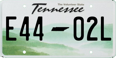 TN license plate E4402L