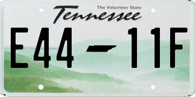 TN license plate E4411F