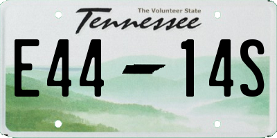 TN license plate E4414S
