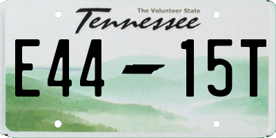 TN license plate E4415T