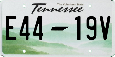 TN license plate E4419V