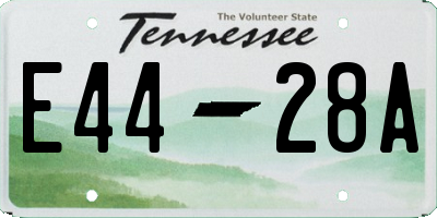 TN license plate E4428A