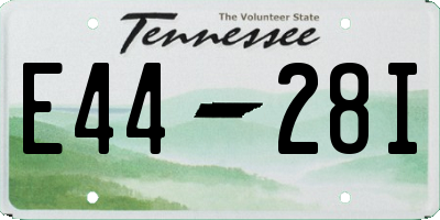 TN license plate E4428I