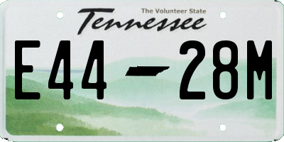 TN license plate E4428M