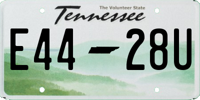 TN license plate E4428U