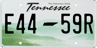 TN license plate E4459R