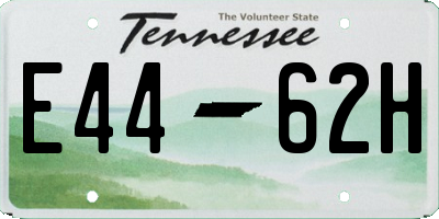 TN license plate E4462H