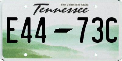 TN license plate E4473C