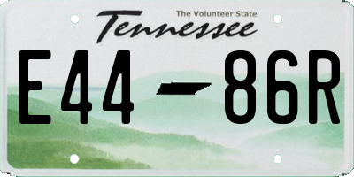 TN license plate E4486R