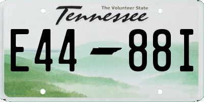 TN license plate E4488I