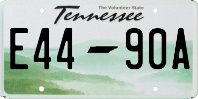 TN license plate E4490A