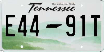 TN license plate E4491T